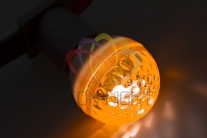 Лампа строб e27 50мм оранжевая | 411-121 NEON-NIGHT D50мм 5млн вспышек 12Вт 220В IP54 аналоги, замены