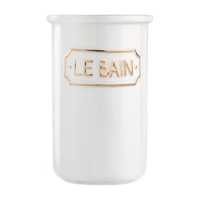 Стакан для зубных щёток Le Bain Blanc керамика цвет золотой WESS