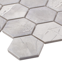 Мозаика керамическая StarMosaic Homework Hexagon Marblegrey Мат 27.1x28.2 см цвет серый SMART MOSAIC аналоги, замены
