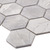 Мозаика керамическая StarMosaic Homework Hexagon Marblegrey Мат 27.1x28.2 см цвет серый SMART MOSAIC
