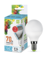 Лампа светодиодная LED-Шар-standard 7.5Вт шар 4000К нейтр. бел. E14 675лм 160-260В ASD 4690612003979 LLT 230В Е14 цена, купить