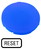 Кнопочный шильдик, плоский синий , ВОЗВРАТ, M22-XD-B-GB14 - 218204 EATON