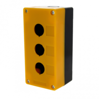 Корпус КП103 пластиковый 3 кнопки желтый EKF PROxima | cpb-103-o