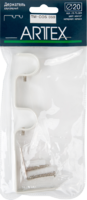 Держатель двухрядный простой 2 см цвет жемчуг ARTTEX
