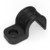 Крепеж-скоба пластиковая односторонняя для прямого монтажа черная в п/э д25 (50шт/450шт уп/кор) | PR13.0374 Промрукав