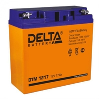 Аккумулятор 12В 17А.ч Delta DTM 1217 купить в Москве по низкой цене