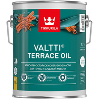 Масло для террас и садовой мебели Tikkurila Valtti Terrace Oil База ЕС бесцветное 2.7 л 700010364 аналоги, замены