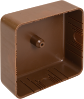 Распределительная коробка открытая IEK 75x75x28 мм 2 ввода IP20 цвет дуб (ИЭК)
