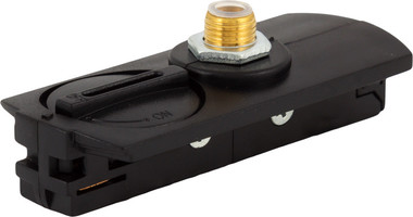 Адаптер для подключения любого прожектора или спота к трековой системе цвет черный