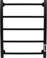 Арго Гранд 450x600 мм 100 Вт с терморегулятором Е-образный цвет черный Полотенцесушитель электрический