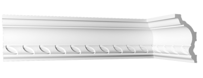 Плинтус потолочный полистирол ударопрочный Format 09001D белый 42x80x2000 мм