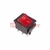 Выключатель клавишный 250В 15А (6с) ON-ON с подсветкой (RWB-506; SC-767) красн. Rexant 36-2350