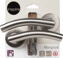 Дверные ручки Inspire Margaud, без запирания, цвет серебро