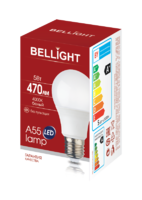 Лампа светодиодная Bellight E27 220-240 В 5 Вт груша матовая 470 лм нейтральный белый свет