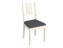 Сиденье для стула Марсель Delinia 43.5х40.5x4 см имитация кожи цвет графит