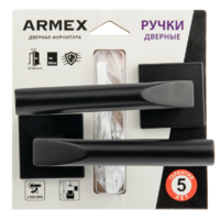 Дверные ручки Armex H-30131-А-BLM, без запирания, цвет матовый черный