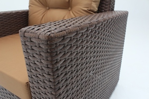 Кресло садовое Lavantera 85x77x85 см искусственный ротанг цвет коричневый