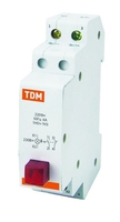 Выключатель кнопочный c фиксацией и индикацией ВК-47M 1НО;1НЗ красный | SQ0214-0016 TDM ELECTRIC цена, купить
