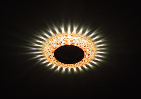 Светильник светодиодный DK LD4 TEA/WH GU5.3 декор с бел. светодиод. подсветкой чай ЭРА Б0019206 (Энергия света)