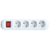 Колодка 4GS-SMART четырехместная с выключателем 16А заземлением 5440 | 4690612010496 IN HOME
