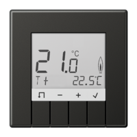Комнатный контроллер с дисплеем стандарт , 10А, 230V для имерения и регулировки комнатной температуры пола Серия LS990 Материал- металл Цвет- антрацит JUNG TRDAL231AN купить в Москве по низкой цене