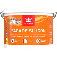Краска для фасадов и цоколей Tikkurila Facade Silicon База C бесцветная глубокоматовая 9 л 700011480 аналоги, замены