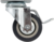 Колесо поворотное с тормозом 3007A 65 мм максимальная нагрузка 30 кг цвет серый JET