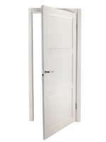 Дверь межкомнатная Адажио глухая Hardflex ламинация цвет белый 70х200 см (с замком и петлями) МАРИО РИОЛИ