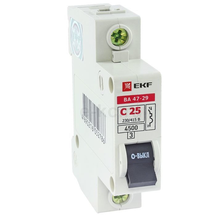 Автоматический выключатель EKF Basic 1 П 16 А C 4.5 кА ВА 47-29 mcb4729 .